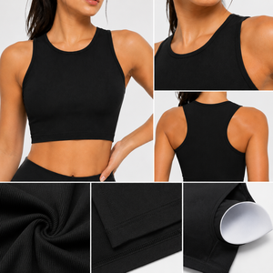 Top corto elegante para mujer, diseñado para un estilo casual moderno, con tela suave, ajuste cómodo, forma moderna y fácil de combinar con el estilo diario. - Product Image 5