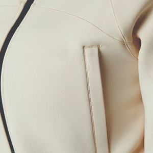 Sudadera con capucha de invierno de calidad premium al por mayor, 65% algodón 35% poliéster, con insignia, manga larga, cremallera, estilo crop, para entrenamiento. - Product Image 5