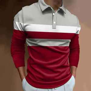 Polo tendance pour homme, design moderne, tissu extensible, manches courtes, confortable, vêtements décontractés pour l'extérieur, prix de gros - Product Image 5