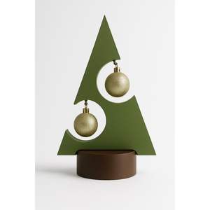 <b>Wooden</b> and MDF Table Top <b>Christmas</b> <b>Tree</b> Festive Home Decor for <b>Christmas</b> Season - Product Image 1