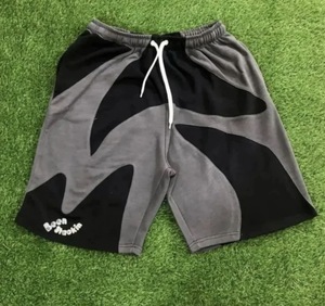 Custom Men's <b>Woolen</b> Bermuda Mid Basketball Shorts Red Yellow Letter Print Front Logo Anti-Wrinkle Athletic Training Drawstring - Product Image 4