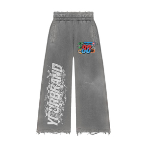 Survêtement personnalisé en strass pour femme, style Y2K streetwear, sweat à capuche zippé et pantalon évasé, ensemble jogging deux pièces 100% coton épais - Product Image 5