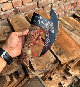 เหล็กกล้าดามัสกัสทำมือคุณภาพสูงจาก Steel Craft International ผลิตภัณฑ์อุตสาหกรรมที่เป็นมิตรกับสิ่งแวดล้อม พร้อมด้ามจับไม้สำหรับทำพิซซ่า - Product Image 4