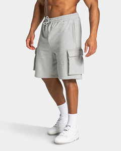 Pantalones Cortos Cargo de Alta Calidad para Hombre, Tela Resistente de 360 GSM, Cintura Elástica, Bolsillos con Cremallera de Perfil Bajo, Diseño Cargo Lateral - Product Image 1