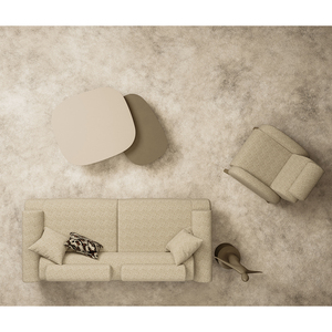 Juego de Sofás de Tela Bouclé Premium para Sala de Estar con Sillón Individual y Mesas de Centro de Diseño - Product Image 2
