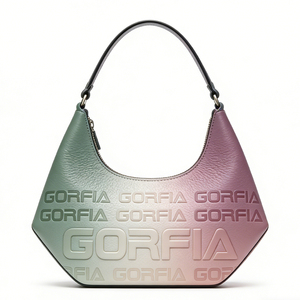 OEM Custom Gradient Hobo <b>Bag</b> Embossed Letter PU Leather Shoulder <b>Bag</b> Top Handle Fashionable Versatile for Mature Charm - Product Image 6