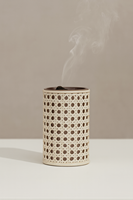 Brûleur d'encens Bakhoor en métal tissé à la main, Mabkhara, brûleur de charbon d'oud décoratif, porte-parfum arabe pour la maison, forme noire, 100%