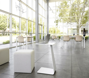 Minimalist Z Shape White Metal Laptop Desk <b>Sofa</b> <b>Side</b> <b>Table</b> for Office Bedroom Other Home Furniture - Product Image 1