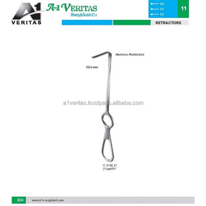 Retracteur de ménisque manuel réutilisable en acier inoxydable A-1 VERITAS, 21 cm / (38x9 mm), instrument chirurgical de haute qualité, en promotion - Product Image 5