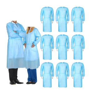 Vêtement médical non tissé imperméable en gros avec manches longues - Product Image 6