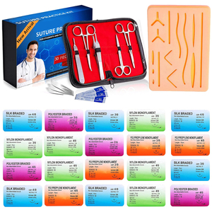 Almohadilla de silicona realista con heridas precortadas, buen proveedor, nueva tendencia, kit de sutura totalmente personalizado para estudiantes de medicina - Product Image 1