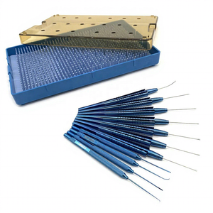 Ensemble d'instruments ophtalmiques orthopédiques de haute qualité pour la rétine vitréo, comprenant un crochet rétinal et des pinces ophtalmiques, en acier inoxydable allemand, réutilisable - Product Image 1