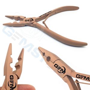 Pinza Profesional de Acero Inoxidable para Extensiones de Cabello - 5.5 Pulgadas, 2 Orificios de 5mm y 4mm, Herramienta para Remover Anillos Micro y Adhesivos de Queratina - Product Image 2