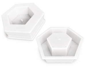 Moule en plastique pour pavés en béton hexagonaux avec trou hexagonal - Product Image 1