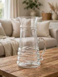 Clear Glass Beverage Pitcher with Lid Modern Design 1.8L Capacity Eco-Friendly <b>Water</b> <b>Jug</b> for Business Gifts and Party Use - Product Image 5