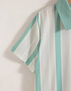 Baby Boys 2pcs Striped Polo Shirt & <b>Shorts</b> Set Summer Casual Breathable Cotton Outfit <b>Short</b> Sleeve Turn-down Collar - Product Image 4