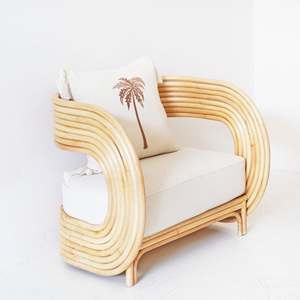 Sofá cama de esquina contemporáneo, muebles de ratán natural, alta calidad, de Vietnam, listo para la exportación - Product Image 4