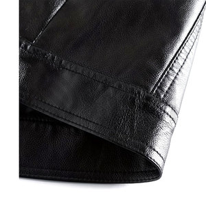 Veste en cuir élégante pour homme, couleur personnalisée, 100% cuir, veste homme sur mesure, vestes en cuir slim, design hiver - Product Image 2