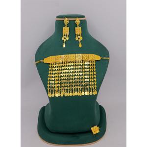 Collares de microformación chapados en oro, conjunto de joyería tradicional y de boda, regalo para mujer, conjunto de joyería de cobre y latón - Product Image 2