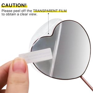Miroir à cils adorable en forme de cœur, détachable, professionnel, en acier inoxydable de haute qualité, 2,2 pouces - Product Image 5