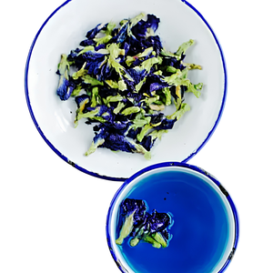 Fleur de pois papillon bio du Vietnam, entière, bleu profond, naturelle, sans OGM, sans gluten, végane, échantillon gratuit - Product Image 1