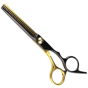 Ciseaux professionnels à effiler les cheveux de 6 pouces en acier inoxydable, ciseaux texturisants personnalisables avec logo pour barbier et salon de coiffure, outils de coiffure OEM - Product Image 1