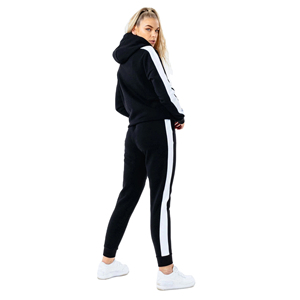 Ensemble de jogging 2 pièces pour femme : sweat à capuche à manches longues et pantalon de survêtement – Service OEM personnalisé - Product Image 2