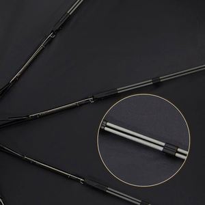 Factory Custom Black Coated 10K 3-Fold Automatic Uv <b>Windproof</b> Sun & Rain Protection Led Light <b>Umbrella</b> - Product Image 3