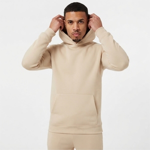 Ensemble de survêtement 2 pièces personnalisé pour homme, respirant, séchage rapide, automne, avec capuche unie en polaire et cordon de serrage, pull intégral décontracté pour la gym et le jogging - Product Image 5