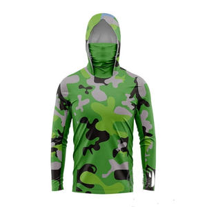 Sudadera con Capucha para Hombre, Talla Grande, Estampado Rojo, Manga Larga, Protección Solar UPF 50, Impermeable, para Pesca, Actividades al Aire Libre, Anti-UV - Product Image 4