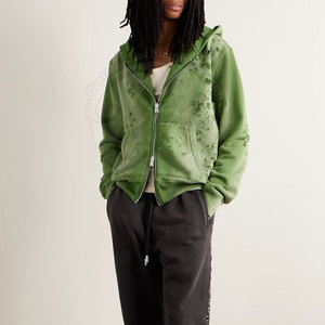 Sweat-shirts personnalisés en coton et polyester, effet usé, légers, de qualité supérieure, pour hommes - Product Image 2