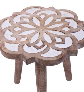 Tables basses gigognes artisanales en bois de manguier – Mobilier industriel polyvalent pour la maison, le salon, le café et le bureau - Product Image 2