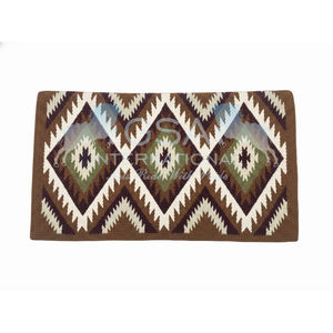 Couvertures de selle western surdimensionnées 34x42, 100% laine de Nouvelle-Zélande, personnalisables pour l'équitation sportive et les compétitions. - Product Image 3