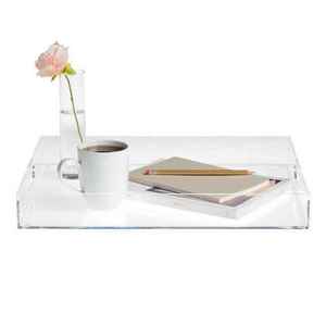 Customized Acrylic Display Serving Storage Tray For Tea Coffee Breakfast Trending <b>Clear</b> Lucite Tray For Home &Coffee <b>Table</b> Decor - Product Image 2
