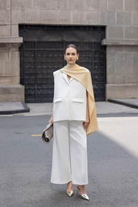 Anti-Wrinkle Quick Dry Woolen Wide-leg Elastic Waist Mid Breathable Loose <b>Summer</b> Casual Office Formal Women's Ankle-Length <b>Pants</b> - Product Image 2