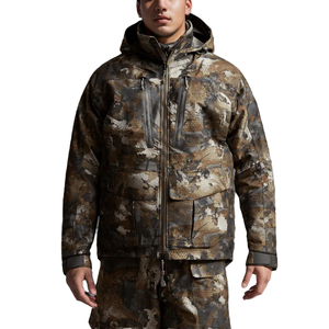 Men's Camouflage Soft Shell Hunting <b>Jacket</b> Full Sleeve <b>Waterproof</b> Winter Outdoor Wear - Product Image 1