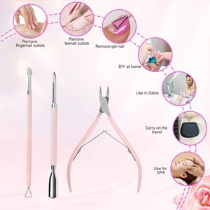 Juego de 3 Piezas de Acero Inoxidable: Empujador de Cutículas de Doble Punta + Cortaúñas Profesional para Remover Piel Muerta/Esmalte de Uñas, Herramienta de Manicura - Product Image 6