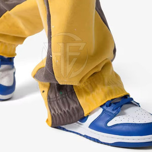 Modern Casual Trousers Soft Material Flexible Waistband Loose Leg Clean Style Movement Comfortable <b>Men</b> Flared <b>Sweat</b> <b>Pant</b> - Product Image 6
