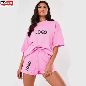 Ensemble de vêtements de sport pour femmes, 2 pièces, T-shirt de gym respirant et short de course, ensemble de costumes de yoga à séchage rapide, vêtements d'entraînement de fitness pour femmes - Product Image 1
