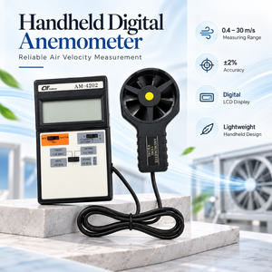Anémomètre numérique portatif, mesureur de vitesse du vent, jauge de vitesse pour la mesure du vent en déplacement |   Anémomètre Lutron, instrument de test - Product Image 5