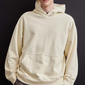 Sudadera con Capucha TWIN CITY para Hombre, Corte Holgado, Felpa de Algodón, Color Sólido Informal, Diseño con Bolsillos, Ropa de Otoño - Product Image 1