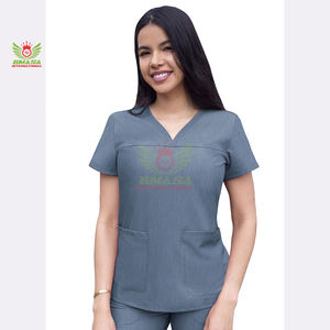 ชุดยูนิฟอร์มแพทย์โรงพยาบาลทันตกรรมคุณภาพสูงแบบใหม่ปี 2026 พร้อมโลโก้สั่งทำ OEM ไซส์ XL สำหรับแพทย์ชายหญิง ชุดพนักงานร้านเสริมสวย ผลิตจากโพลีเอสเตอร์/คอตตอน - Product Image 4