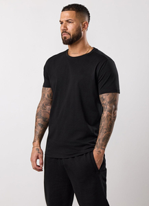 Camisetas al por mayor con impresión personalizada, logotipo bordado, camisetas de secado rápido para hombre, camisetas de algodón extragrandes lisas para hombre - Product Image 5