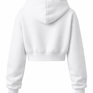 Sudadera con Capucha Corta de Forro Polar Personalizada al por Mayor para Mujer - Proveedor OEM y Fabricante Directo de Fábrica - Product Image 2