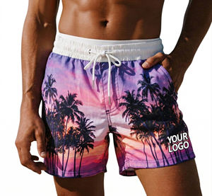 Shorts de bain et de plage pour homme et femme, taille plus, séchage rapide, polyester écologique respirant, sublimation de motifs personnalisés 2023 - Product Image 5