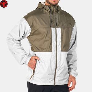 Chaqueta Cortavientos de Moda Urbana para Hombre, con Cierre, de Nailon, con Parches, Ligera, Resistente al Viento - Product Image 2