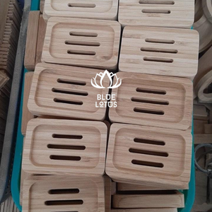 Plateau à Savon Réutilisable en Bambou de Haute Qualité, Boîte de Rangement pour Comptoir de Salle de Bain - Product Image 1