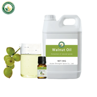Huile de noix 100% pure pressée à froid (Juglans Regia) en vrac, huile de support OEM ODM en gros pour la peau, les cheveux, le visage et le corps