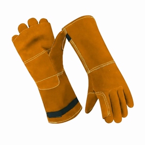 Nouveau design, tablier personnalisé avec logo, gants de soudage en cuir de vachette pleine fleur, résistants à l'abrasion, pour travaux lourds, gants de barbecue - Product Image 4