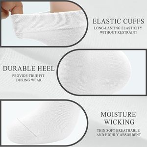 Chaussettes de cyclisme athlétiques de luxe en gros, chaussettes de sport à compression personnalisées en coton de créateur pour l'automne - Product Image 5